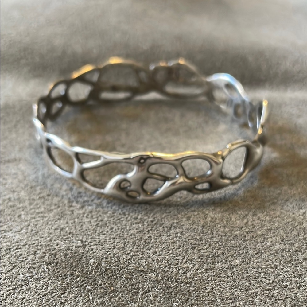 Sterling Silver Squiggle Bracelet - Picture 3 of 5